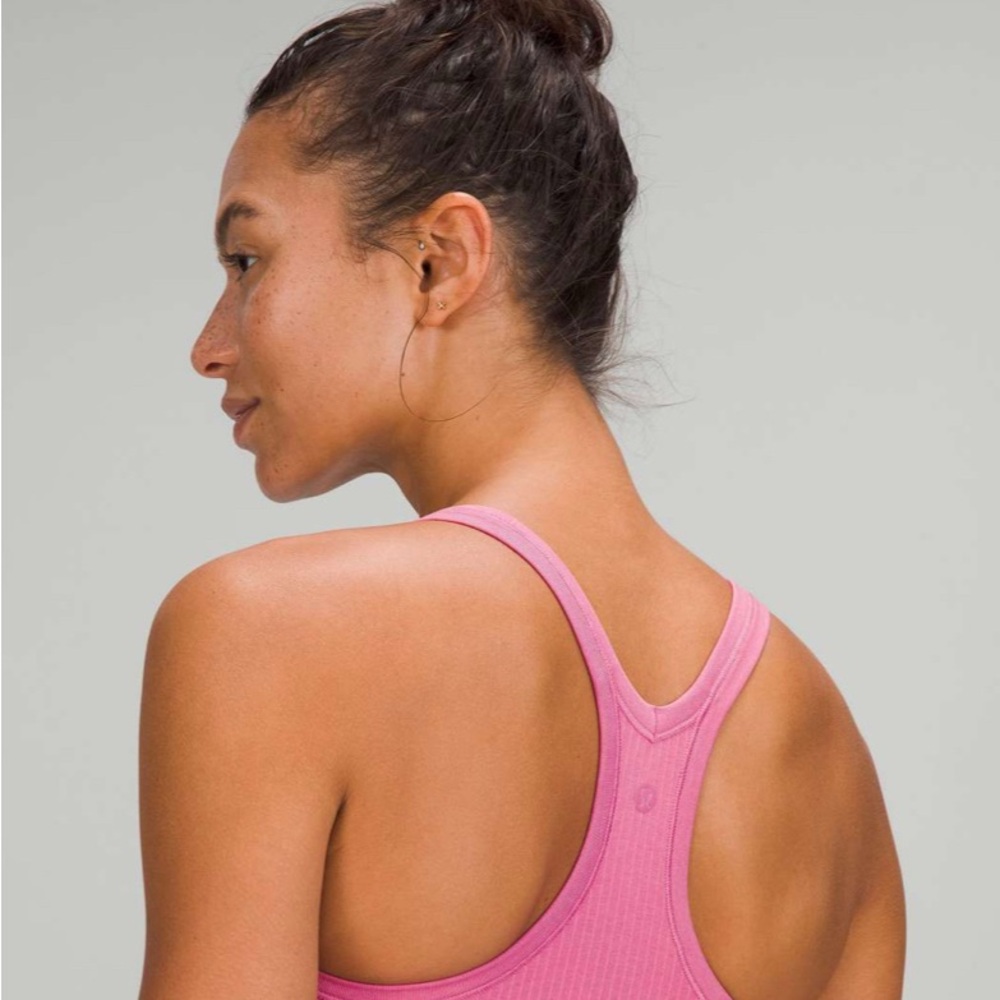 ✨🍋Lululemon Ebb to Street Tank Top Pink Blossom Blush Coral size 8 - Picture 2 of 11